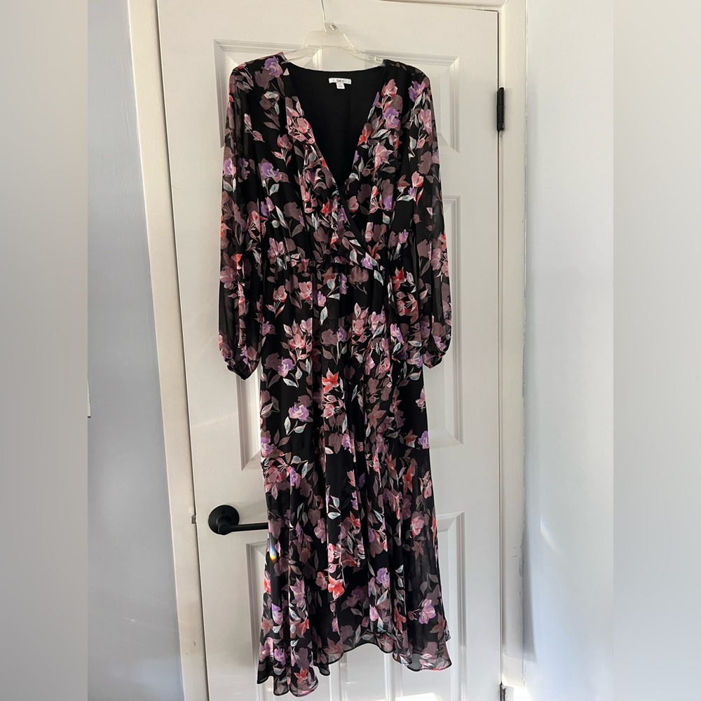 Beautiful Bar III floral high low dress size large